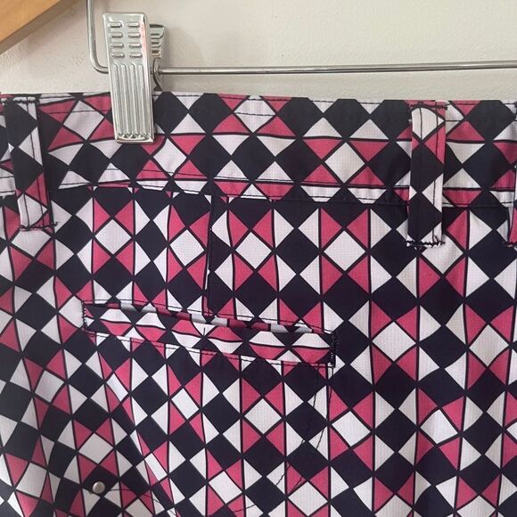 Nivo‎ by Lanctot Pink Navy Geometric Athletic Golf Skort Skirt - Picture 7 of 8